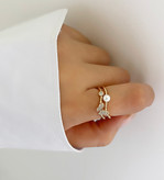 انگشتر مینیمال فری سایز طرح پروانه