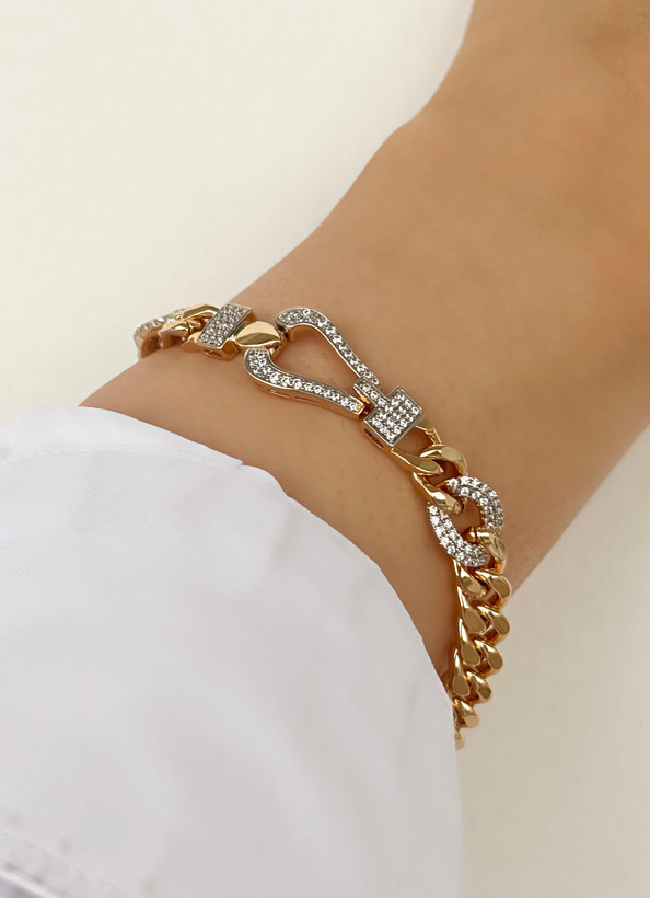 دستبند زنانه پلاک نعل اسب ژوپینگ