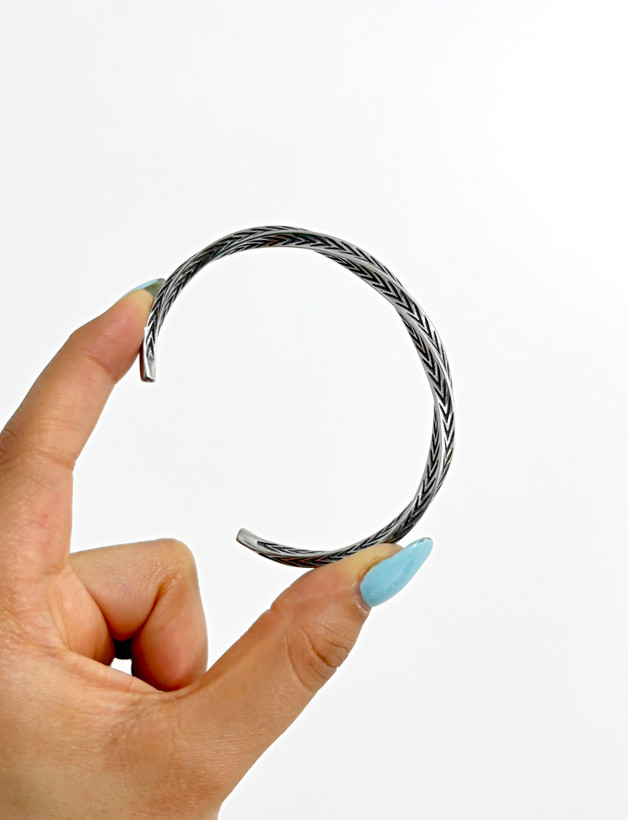 دستبند مردانه استیل رنگ ثابت