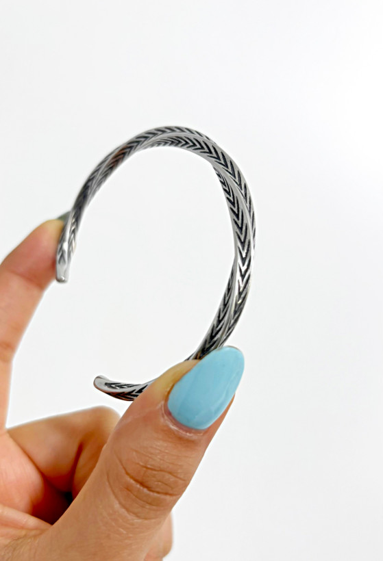 دیتبنپ سیاه قلم طرح گندمی استیل مردانه