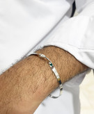 دستبند استیل پیچی مردانه