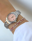 ساعت کاسیو دخترانه صفحه صورتی کمرنگ