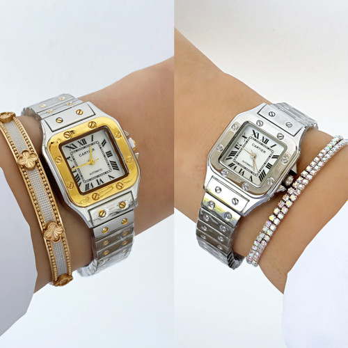 ساعت طرح کارتیه دخترانه