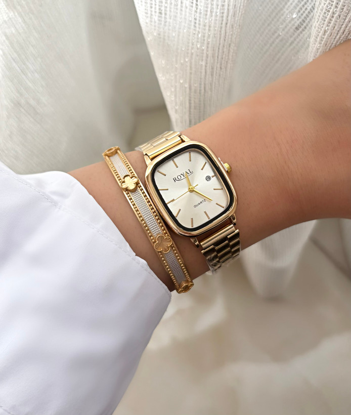 ساعت زنانه صفحه مستطیلی رویال