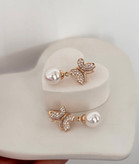 گوشواره دخترانه طرح پروانه استیل