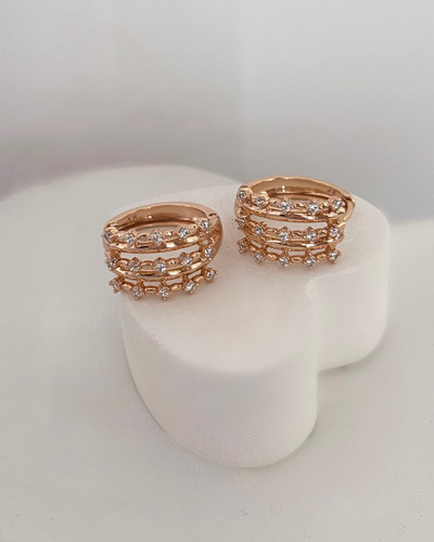 گووشاره حلقه ای طلایی استیل