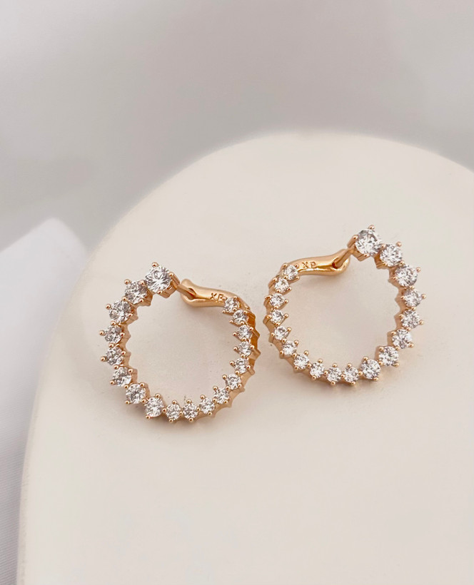 گوشواره با آبکاری طلا