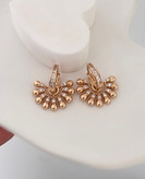 گوشواره حلقه ای استیل آویزدار