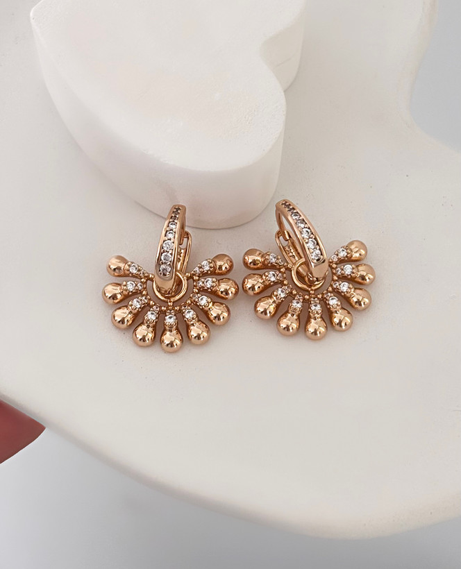 گوشواره حلقه ای استیل آویزدار