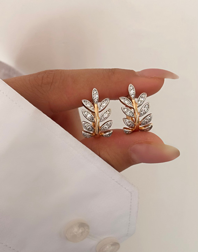 گووشاره دورنگ طرح طلا