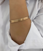 النگو آینه ای طلایی دخترونه نازک