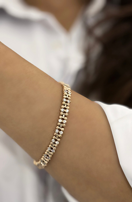 دستبند البرنادو و نگینی دخترانه