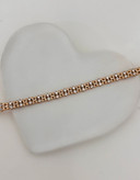 دستبند ظریف و مینیمال نگیندار طلایی