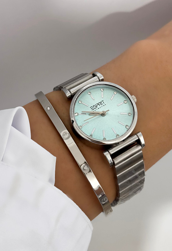 ساعت استیل صفحه دایره دخترانه