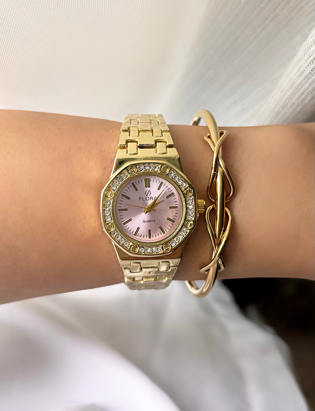 ساعت زنانه تمام طلایب صفحه یاسی