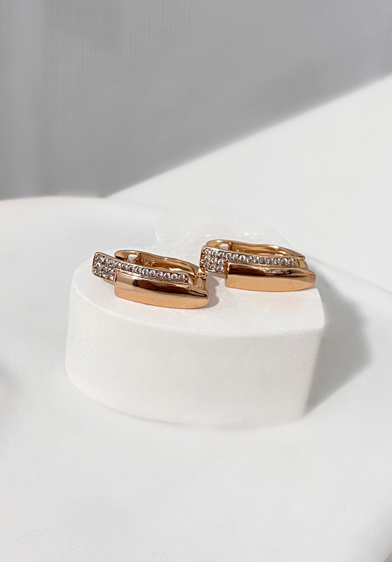 گوشواره ضدحساسیت سبک طلایی