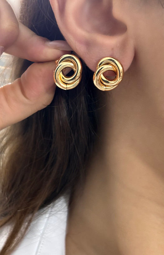 گوشواره استیل اویزی خلقه ای