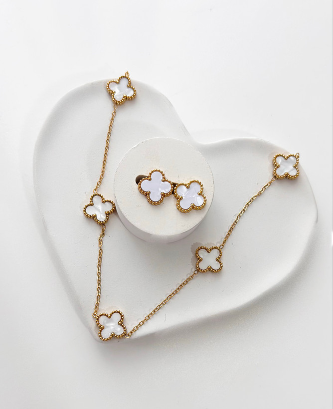 گردنبند ونکلیف پلاک سفید