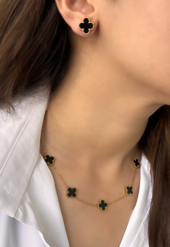 گردنبند ونکلیف پلاک مشکی