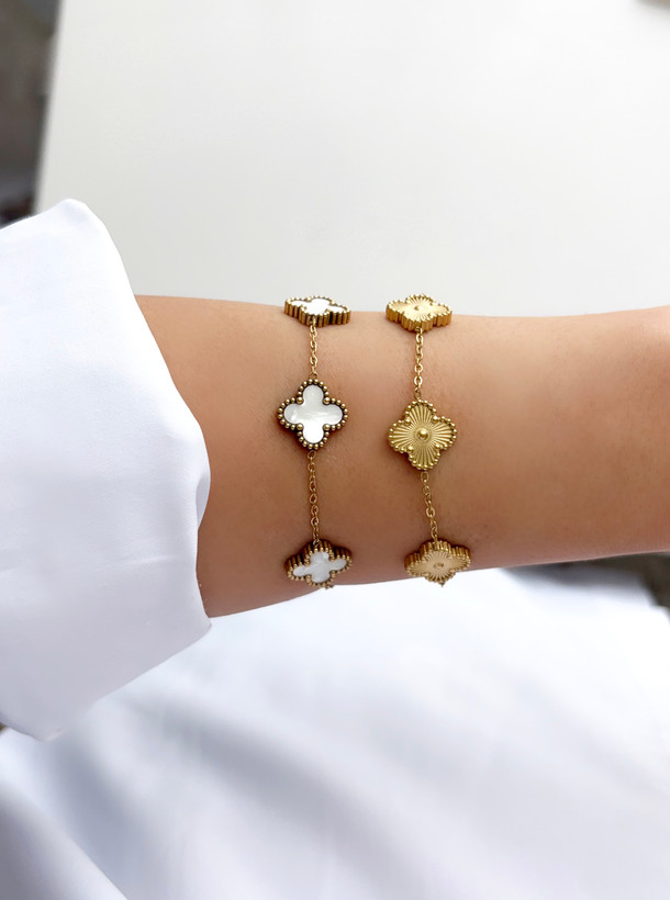 دستبند ونکلیف طلایی استیل