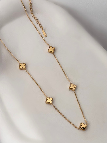 گردنبند ونکلیف طرح طلا دخترانه