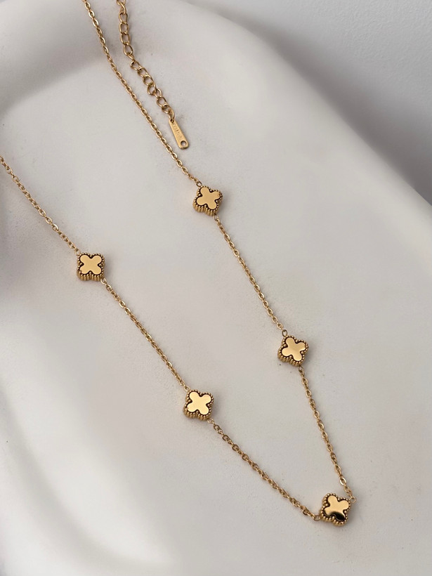 گردنبند ونکلیف طرح طلا دخترانه