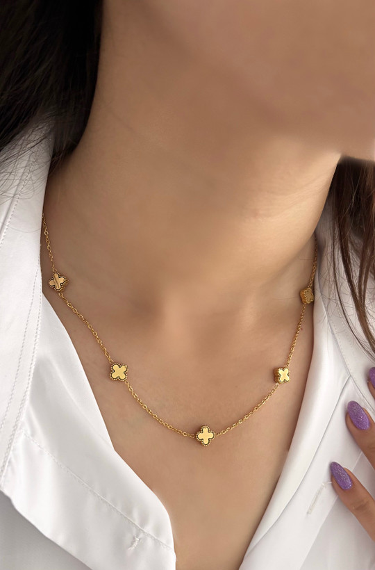 گردنبند ونکلیف پلاک ریز استیل