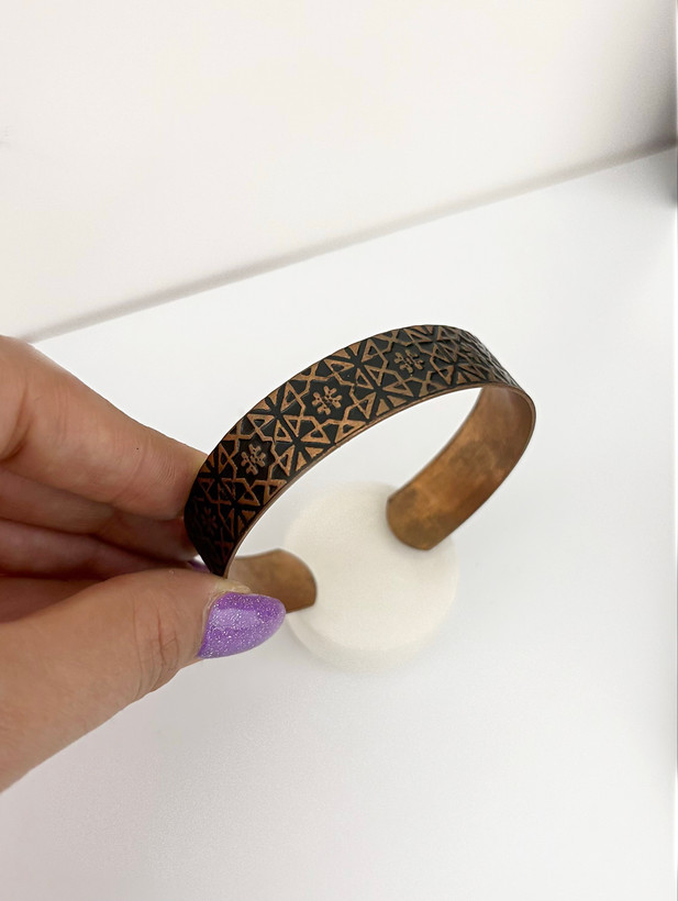 دستبند مسی زنانه