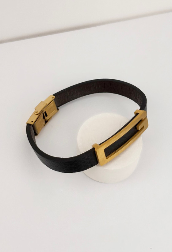 دستبند چرم با کیفیت مردانه