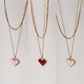 گردنبند کارتیه دولاین با پلاک قلبی