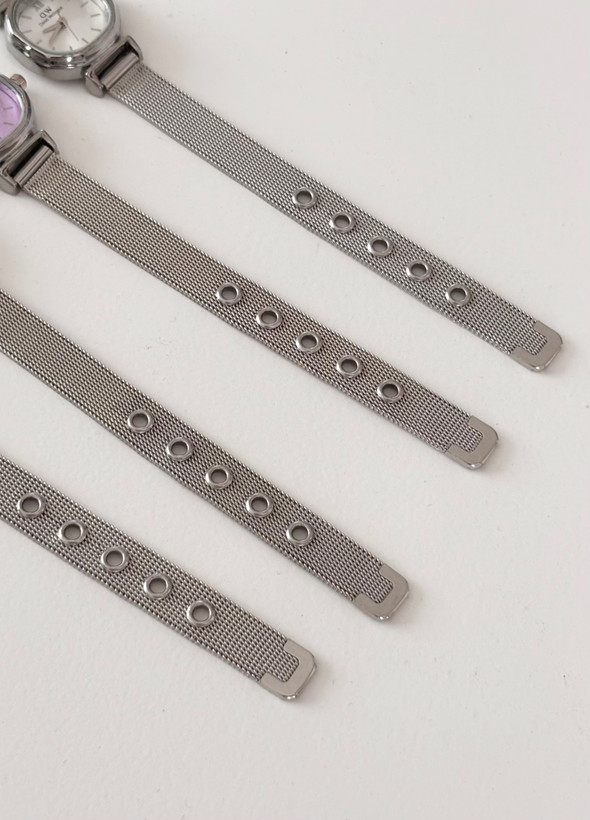 ساعت استیل صفحه آبی