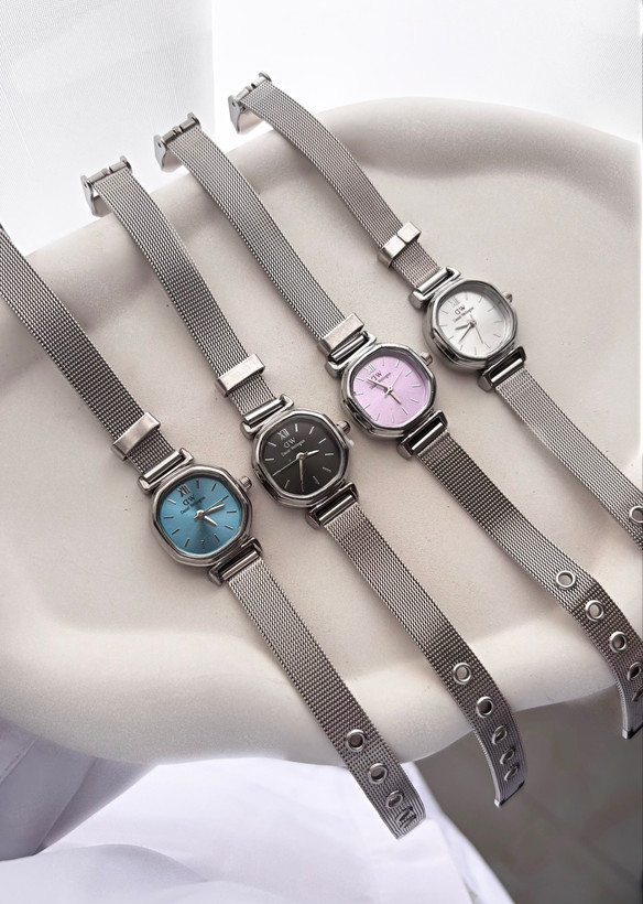 ساعت سیلور بند حصیری زنانه