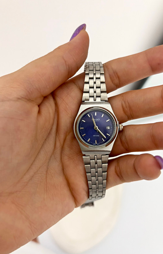 کاسیو صفحه سرمه ای دخترانه