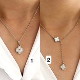 گردنبند ونکلیف نقره ای دخترانه