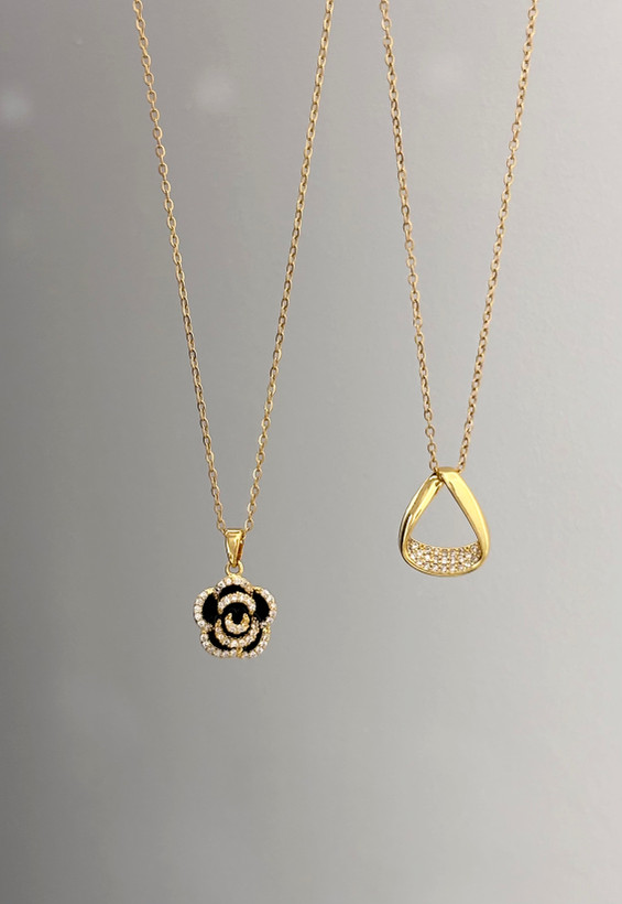 گردنبند طلایی زنانه استیل