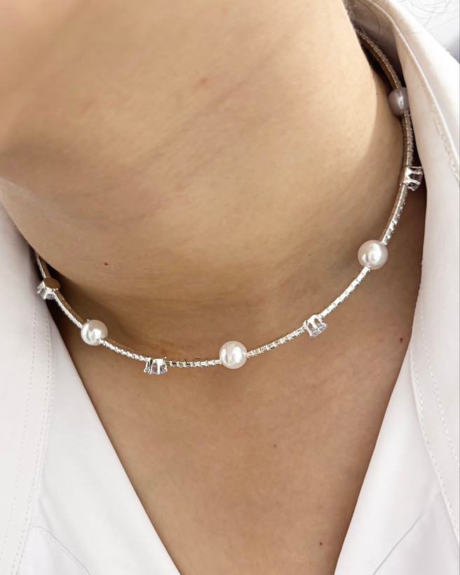 گردنبند نگین دار زنانه