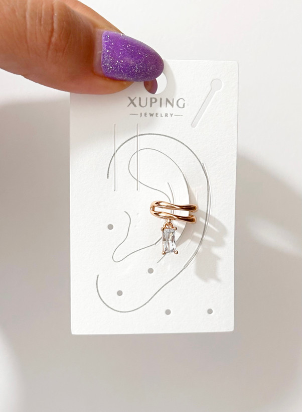 گوشواره فشن استیل ژوپینگ طلایی دخترانه