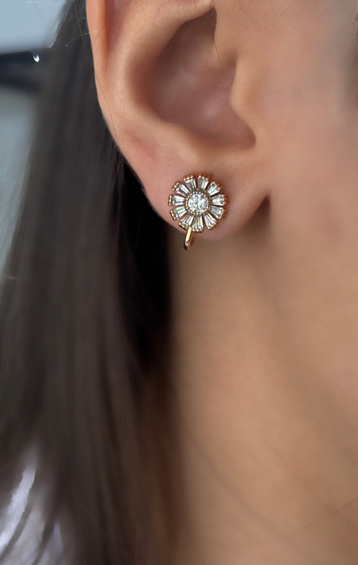 گوشواره کلیپسی خورشیدی