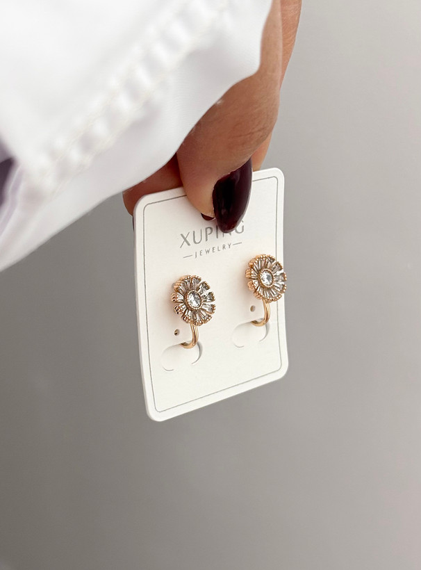 گوشواره استیل طلایی زنانه