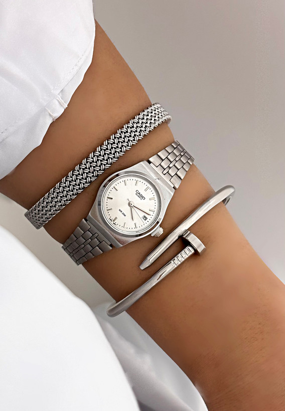 ساعت مچی کاسیو گادفادر سفید زنانه