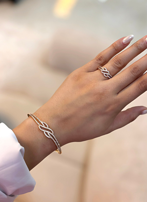 ست دستبند و انگشتر زنانه