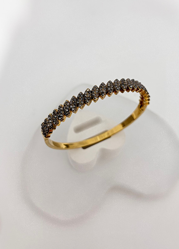 النگو طلاروس نگین مشکی