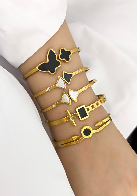 دستبند استیل طرح جدید دخترانه