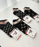 جوراب زنانه مشکی طرحدار