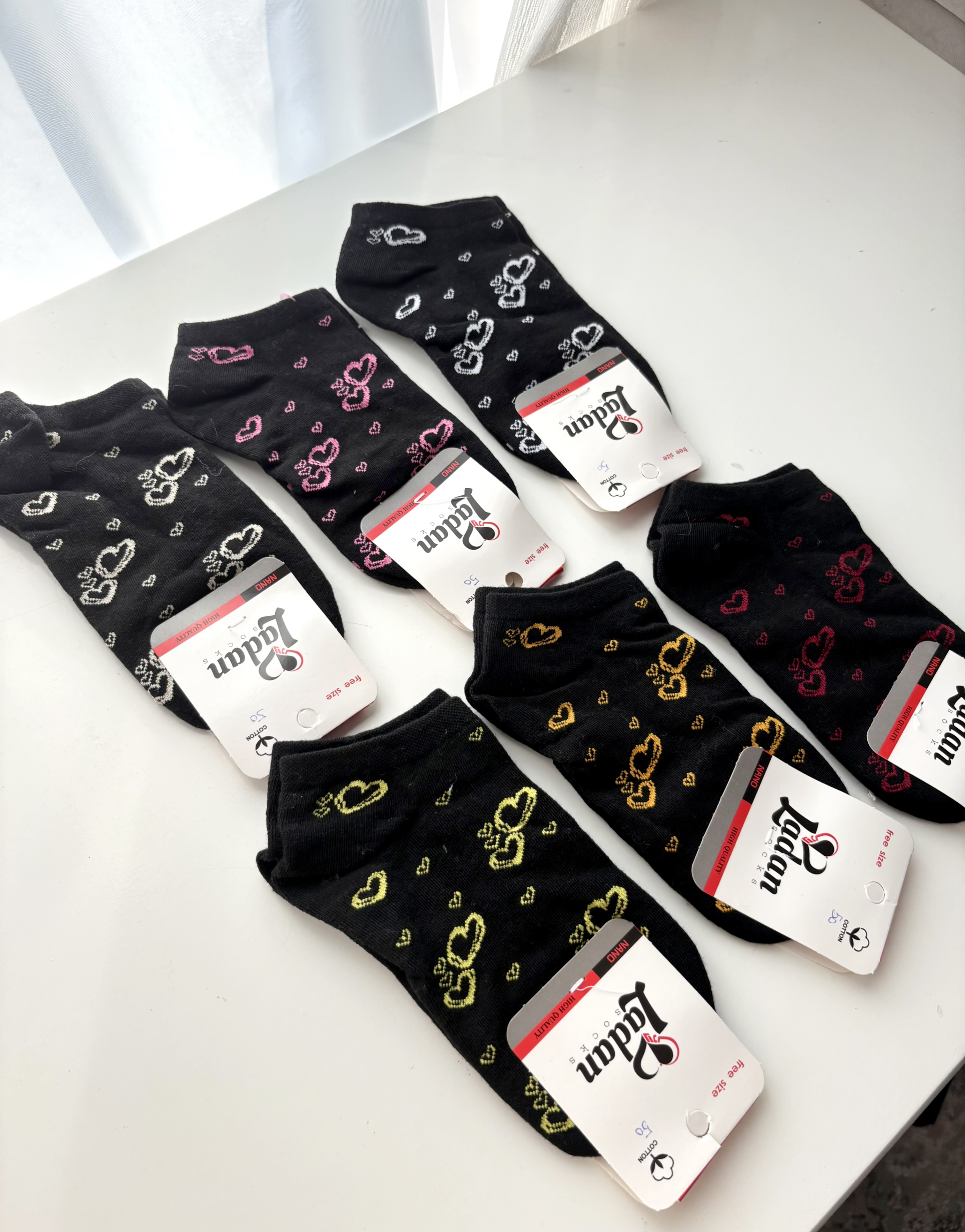 جوراب قلبی زنانه ۸۴۹