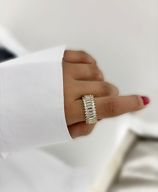 انگشتر تنیسی زنانه استیل