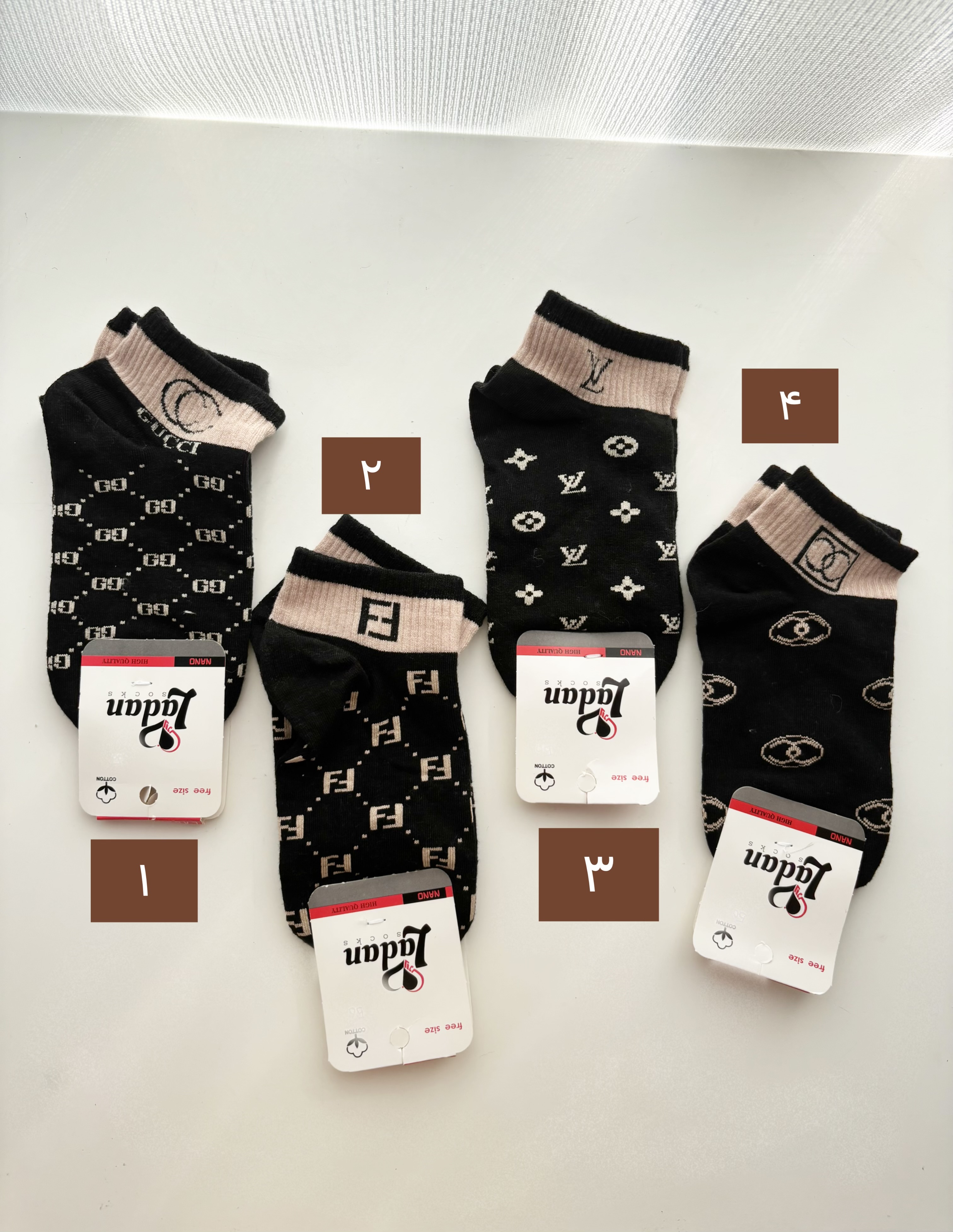 جوراب زنانه ساق کوتاه مشکی برند ۸۴۵