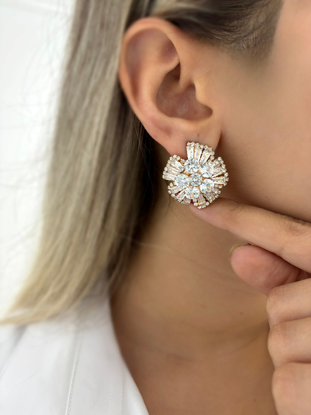 گوشواره مجلسی نگیندار زنانه