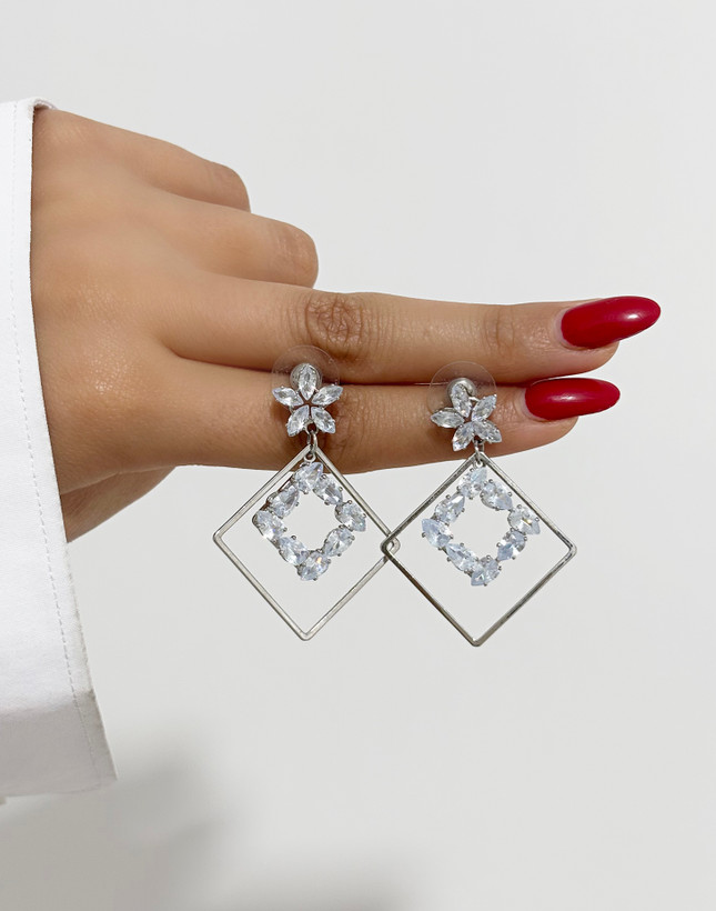 گوشواره مجلسی دخترانه ساده