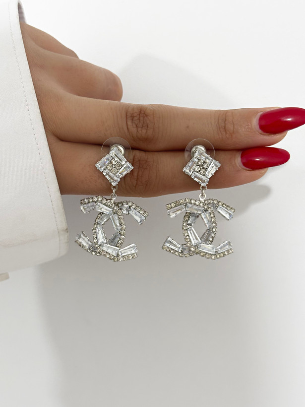 گوشواره مجلسی استیل آویزی